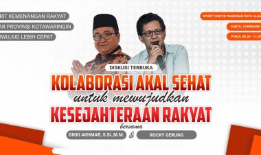 Mendukung Terwujud Provinsi Kotawaringin,Rocky Gerung Kembali Mengunjungi Pangkalan Bun