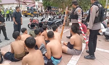 'Bukah', Puluhan Remaja Terjaring Razia Di Awal Bulan Puasa