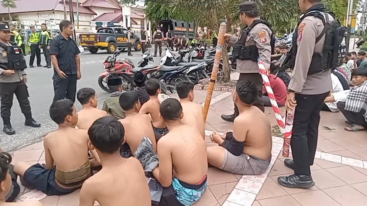 'Bukah', Puluhan Remaja Terjaring Razia Di Awal Bulan Puasa