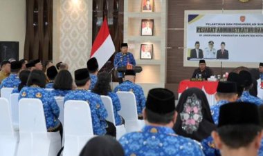 Selamat!!,Pelantikan 69 Administrator Dan Pengawas Di Lingkungan Pengkab Kobar