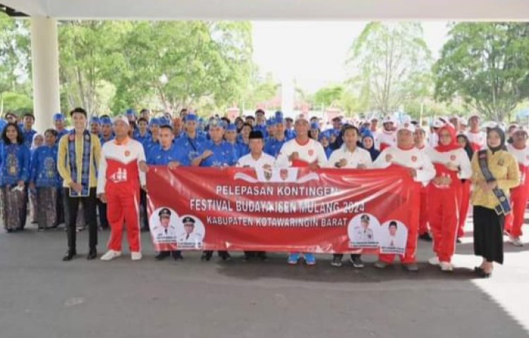 Pelepasan Kontingen Kobar Untuk Beraksi Di Festival Budaya Isen Mulang 2024